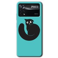 Poco X4 Pro Cat Vector Baskılı Uyumlu Silikon Kılıf
