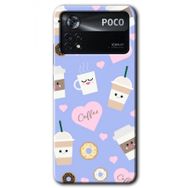 Poco X4 Pro Coffee Cake Baskılı Uyumlu Silikon Kılıf