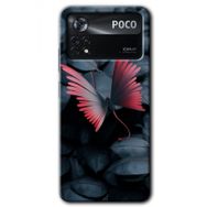 Poco X4 Pro Dark Butterfly Baskılı Uyumlu Silikon Kılıf