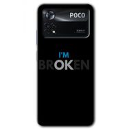 Poco X4 Pro Im Broken Baskılı Uyumlu Silikon Kılıf