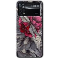 Poco X4 Pro kelebek Ömrü Baskılı Uyumlu Silikon Kılıf