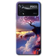 Poco X4 Pro Wash Red Wall Baskılı Uyumlu Silikon Kılıf