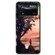 Poco X4 Pro Yalnız Savaşcı Baskılı Uyumlu Silikon Kılıf