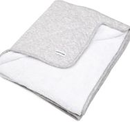 Poetree Kids Chevron Grey Welsoftlu 100x135 Açık Gri Bebek Battaniye