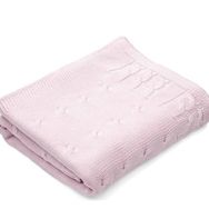 Poetree Kids Welsoftlu Örgü Pudra 100x135 Bebek Battaniyesi