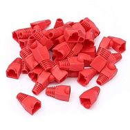 Polaxtor Kırmızı 100 Adet RJ45 Cat 5 Cat 6 Kılıf