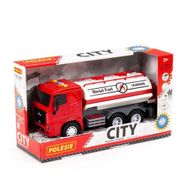 Polesie 96296 City-2 Surtmeli V2 Tanker Işıklı ve Sesli Kirmizi Kabin Kutuda Oyuncak