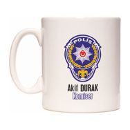 Polis Komiser Kişiye İsme Özel Meslek Kupa Bardak