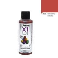 Polisan X1 Art Koyu Kırmızı 120 ml Multisurface Hobi Boyası