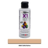 Polisan X1 Art Multisurface 0085 Sütlü Kahve 120 ml Hobi Boyası