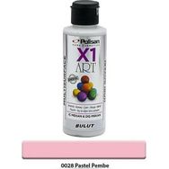 Polisan X1 Art Pastel Pembe 120 ml Multisurface Hobi Boyası