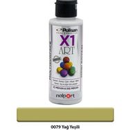 Polisan X1 Art Yağ Yeşili 120 ml Multisurface Hobi Boyası