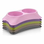 Poliwork 250x250 ml Pembe Yeşil Mor Gri Kyane Kedi Mama Su Kabı