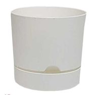 Poliwork Begonya 25 cm Beyaz Saksı
