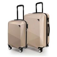 Polo Sky Elmas Gold Kabin+Orta 2'li Valiz Seti
