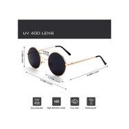 Polo55 PL23EG010 Zeda Yuvarlak Model Metal Çerçeve Gold-Siyah Erkek Güneş Gözlüğü