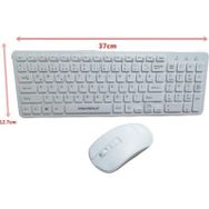 Polygold PG-8040 Beyaz Slim Kablosuz Klavye Mouse Set
