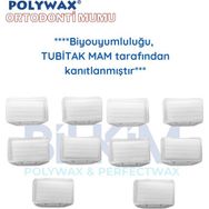 Polywax Ortodonti Mumu - Diş Teli Mumu - Ortodontik Wax Kokusuz 10 Adet - renk