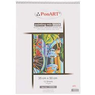 Ponart 35x50 cm 12 Yaprak Painting Mix Blok