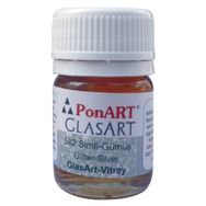 Ponart Glass Art 20 ml Gümüş Cam Boyası