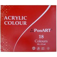 Ponart Okul Kutu Takım 18'li Akrilik Boya
