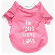 Ponchic Pembe L Baskılı Köpek Kedi Sweatshirt