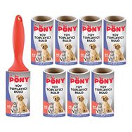 Pony Tüy Toplayıcı Aparat + 8 Yedek Rulo
