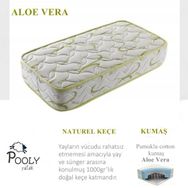 Pooly Aloe vera Kumaş Ortopedik Yaylı Lüx Soft 70x130 cm Yatak