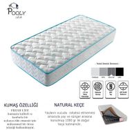 Pooly Fresh Life Blue Ortopedik Yaylı 90x200 cm Yatak