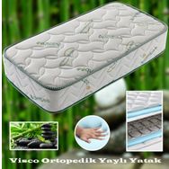 Pooly Summit Bamboo Visco Katmanlı Pedli Tek Kişilik Ortopedik Yaylı 100x190 cm Yatak