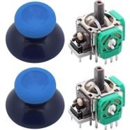 Popkonsol 2+2 One - One S/x - Series S/x Uyumlu Siyah Buz Mavi Mavi Xbox One Analog Motor Topuz Seti