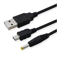 Popkonsol Psp 2in1 Şarj ve Data Kablosu Psp 1000 2000 3000 E1004 Uyumlu Psp Usb Kablo