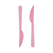 Poppy Lüks Parti Pembe 20 Adet Plastik Bıçak