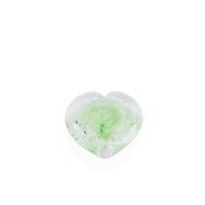 Porio 9x4 cm Yeşil Güllü Cam Kalp