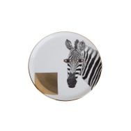 Porland 04ALM005134 20 cm Wild Life Zebra Düz Tabak