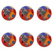 Porland 04ALM005136 28 cm Wild Life Zebra Düz Tabak