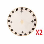 Porland 04ALM005907 Palms 20 cm 2'li Çukur Tabak