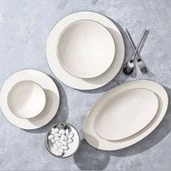 Porland 04ALM007394 Illusion Platin 27 Parça 6 Kişilik Yemek Takımı