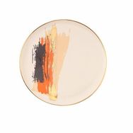 Porland 04ALM007906 Dash Desen4 21 cm Düz Tabak