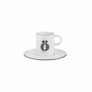 Porland 04A+P021906 Harf Ö Tabaklı 85 cc Kahve Fincanı