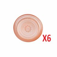Porland 04FIA002587 Lina Turuncu 12 cm 6'lı Tabak