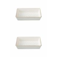 Porland 04LFH000583 Forest 12x20 cm 2'li Kahvaltı Meze Tabağı
