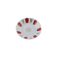 Porland 04POR031010 Kırmızı Yaldız Ergonomik Çay Tabağı