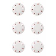 Porland 11 cm 6'lı 04POR005251 Uğur Böceği Çay Tabağı