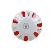 Porland 11 cm Kırmızı Yaldız Çay Tabağı