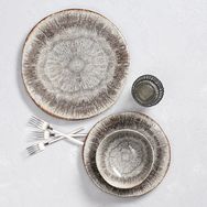 Porland 3 Parça Stoneware İris Yemek Takımı