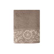 Porland Akra 50x90 Nakışlı Kahverengi Havlu