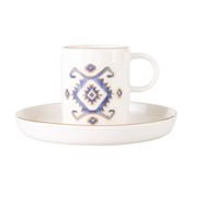 Porland Arabesque 85 cc Desen 5 Tabaklı Kahve Fincanı