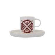 Porland Arabesque Desen 6 6 Kişilik 85 cc Kahve Takımı