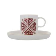 Porland Arabesque Desen 6 6 Kişilik 85 cc Kahve Takımı
